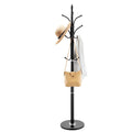 Coat Rack Freestanding 6 Hooks Marble Base Modern Clothes Hanger
