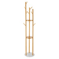 Coat Rack, Freestanding Coat Rack Stand with Quartz Stone Base & 9 Hooks, Free Standing Hall Coat Tree for Entryway, Bedroom, Office, Living Room, Modern Clothes Hanger for Coat, Hat, Scarf, Bag