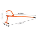 Timberjack, 48 in, Heavy Duty Log Lifter with Metal Handle, Log Roller with Adjustable Cant Hook, Logging Tools Log Jack for Logs Ups to 15