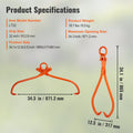 Log Skidding Tongs 81.3cm 2 Claw Heavy Duty Steel 700kg