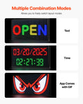 LED Scrolling Sign 27x14in P5 Full Colour Programmable Digital