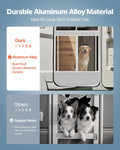 RV Screen Door Protector 800x724mm Pet Mesh White Aluminum