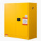 Flammable Cabinet 29 Gallon Yellow Steel Storage Adjustable Shelf