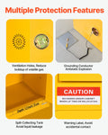 Flammable Cabinet 29 Gallon Yellow Steel Storage Adjustable Shelf