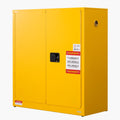 Flammable Cabinet 29 Gallon Yellow Steel Storage Adjustable Shelf