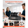 Rock Tumbler Kit, 8 lbs Rock Polishing Kit, 4 Speed Settings 9-Day Polishing Timer Stone Polishing Kit, Double Barrel Rock Polisher with Adapter, Rock Polisher for Adults and Kids