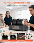 Rock Tumbler 8lb Double Barrel 4 Speed 9-Day Timer Polisher Kit