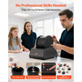 Rock Tumbler Kit, 4lbs Rock Polishing Kit, 4 Speed Settings 9-Day Polishing Timer Stone Polishing Kit, Belt-Free Rock Polisher with Adapter & Overload Protection, Rock Polisher for Adults Kids