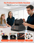 Rock Tumbler Polisher Kit 4lbs 4 Speed 9-Day Timer Belt-Free