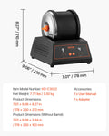 Rock Tumbler Polisher Kit 4lbs 4 Speed 9-Day Timer Belt-Free