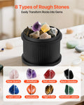 Rock Tumbler Kit 3lb 4 Speed 9 Day Polishing Timer Gemstones Grits