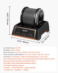 Rock Tumbler 0.45kg 4-Speed Polishing Machine w/ Timer & Motor Kit