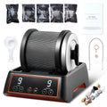 Rock Tumbler Kit, 2.5 lbs Rock Polishing Kit, 9 Speed Settings 9-Day Polishing Timer Stone Polishing Kit, Rock Polisher with Rough Gemstones and Polishing Grits, Rock Polisher for Kids Adults