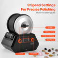 Rock Tumbler 4lb 9-Speed Polishing Kit with Gemstones Grits Timer