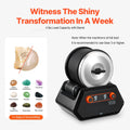 Rock Tumbler 4lb 9-Speed Polishing Kit with Gemstones Grits Timer