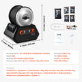 Rock Tumbler 4lb 9-Speed Polishing Kit with Gemstones Grits Timer