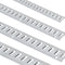 E Track Tie-Down Rail Kit 24PCS 1524mm Steel Rails O-Rings D-Ring 816kg