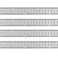 E Track Tie-Down Rail Kit 24PCS 1524mm Steel Rails O-Rings D-Ring 816kg