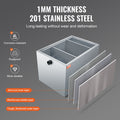 Grease Trap 40LB 10GPM Stainless Steel Under Sink Oil Separator