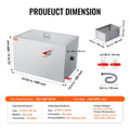 Grease Trap 40LB 10GPM Stainless Steel Under Sink Oil Separator