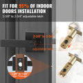 Door Handle Privacy Lock 10 Pack Matte Black Lever Reversible