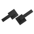 Door Handle Privacy Lock 10 Pack Matte Black Lever Reversible