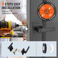 Privacy Door Handle Matte Black Lever Keyless Lock Left Right