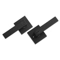 Privacy Door Handle Matte Black Lever Keyless Lock Left Right