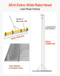 Landscape Rake 914mm Wide Head Heavy Duty Aluminum Garden Lawn