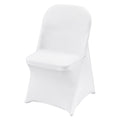 Stretch Spandex Chair Covers White 100PCS Folding Wedding Banquet