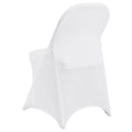 Stretch Spandex Chair Covers White 100PCS Folding Wedding Banquet