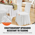 Stretch Spandex Chair Cover 4 Pack White Wedding Banquet Slipcover