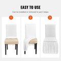 Stretch Spandex Chair Cover 4 Pack White Wedding Banquet Slipcover