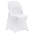 Stretch Spandex Chair Covers White 50PCS Folding Wedding Party