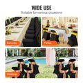 Stretch Spandex Chair Covers Black 100PCS Wedding Banquet Party