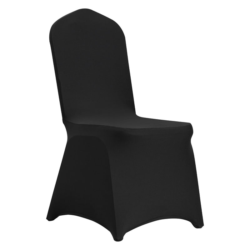 Stretch Spandex Chair Covers 30PCS Black Fitted Washable