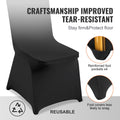 Stretch Spandex Chair Covers 30PCS Black Fitted Washable