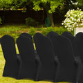 Stretch Spandex Chair Covers 30PCS Black Fitted Washable