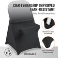 Stretch Spandex Chair Covers Black 50PCS Folding Wedding Banquet