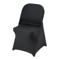 Stretch Spandex Chair Covers Black 50PCS Folding Wedding Banquet