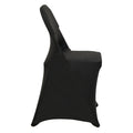 Stretch Spandex Chair Covers Black 50PCS Folding Wedding Banquet