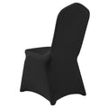 Stretch Spandex Chair Covers Folding Fitted 50pcs Black Washable