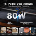 80W CO2 Laser Engraver 500x700mm Cutter Machine Wood Acrylic