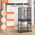 54 inch Bird Cage Carbon Steel Parrot Cockatiel Macaw Rolling Stand
