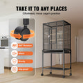 54 inch Bird Cage Carbon Steel Parrot Cockatiel Macaw Rolling Stand
