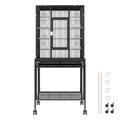 54 inch Bird Cage Carbon Steel Parrot Cockatiel Macaw Rolling Stand