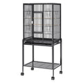 54 inch Bird Cage Carbon Steel Parrot Cockatiel Macaw Rolling Stand