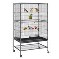 Large Bird Cage 52in Carbon Steel Parrots Cockatiels Stand