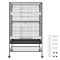 Large Bird Cage 52in Carbon Steel Parrots Cockatiels Stand