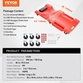 Mechanic Plastic Creeper 914mm 158.8kg Capacity Rolling Garage HDPE 6W